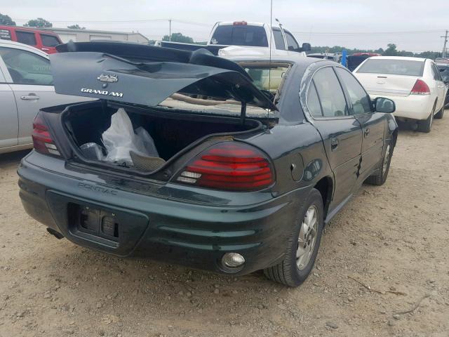 1G2NF52T41M635665 - 2001 PONTIAC GRAND AM S GREEN photo 4