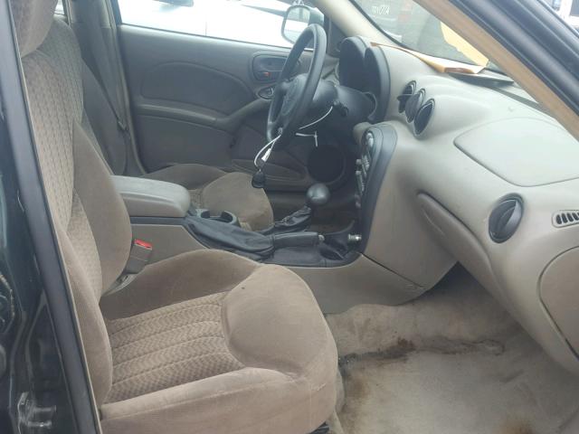 1G2NF52T41M635665 - 2001 PONTIAC GRAND AM S GREEN photo 5