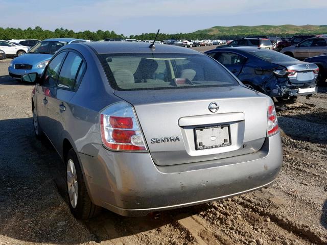 3N1AB61E98L640978 - 2008 NISSAN SENTRA 2.0 GRAY photo 3