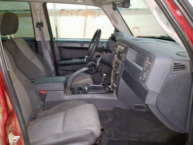 1J8HG48K48C232938 - 2008 JEEP COMMANDER RED photo 5