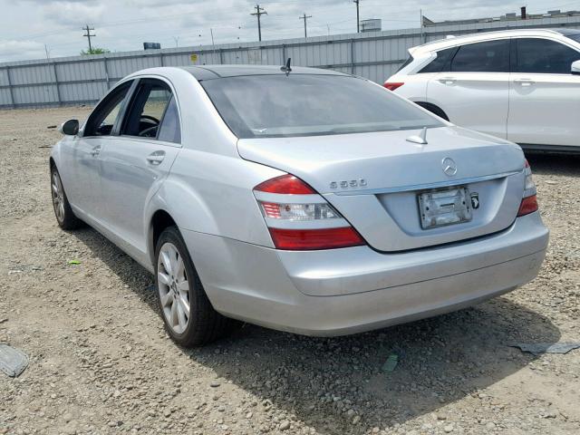 WDDNG71X97A010431 - 2007 MERCEDES-BENZ S 550 SILVER photo 3