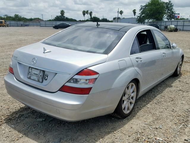 WDDNG71X97A010431 - 2007 MERCEDES-BENZ S 550 SILVER photo 4