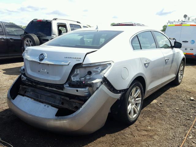 1G4GC5EG5AF176433 - 2010 BUICK LACROSSE C SILVER photo 4