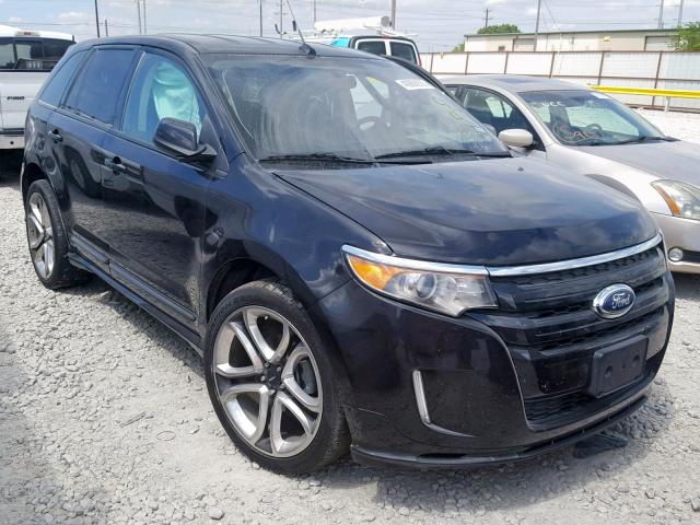 2FMDK4AK2EBB17938 - 2014 FORD EDGE SPORT BLACK photo 1