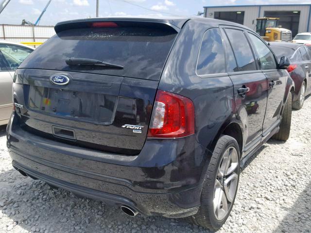 2FMDK4AK2EBB17938 - 2014 FORD EDGE SPORT BLACK photo 4