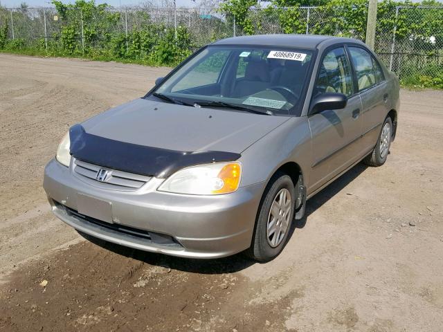 2HGES16153H905468 - 2003 HONDA CIVIC DX BEIGE photo 2