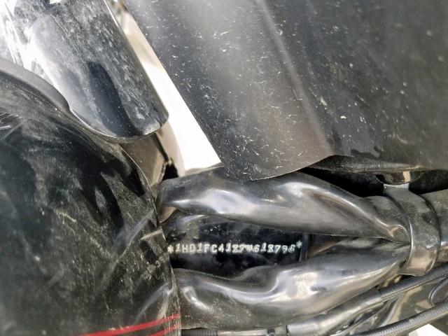 1HD1FC4187Y618796 - 2007 HARLEY-DAVIDSON FLHTCUI BLACK photo 10