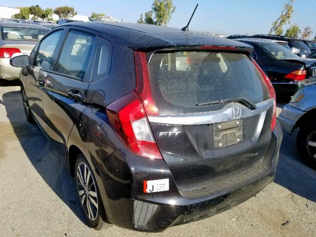 JHMGK5H77GX036582 - 2016 HONDA FIT EX BLACK photo 3