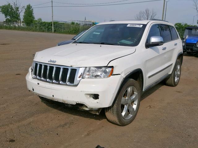 1J4RR6GT8BC608229 - 2011 JEEP GRAND CHER WHITE photo 2