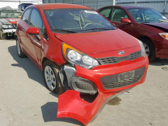 KNADM5A3XD6177196 - 2013 KIA RIO LX RED photo 1