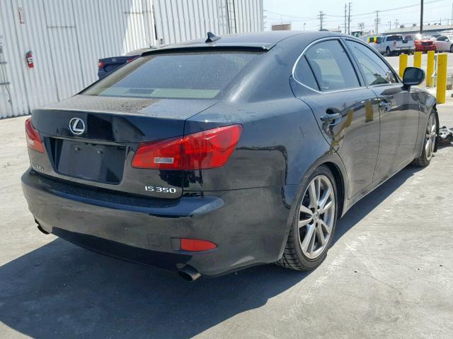 JTHBE262285019094 - 2008 LEXUS IS 350 BLACK photo 4