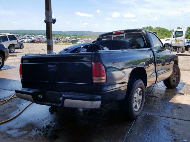 1B7FL36N42S505066 - 2002 DODGE DAKOTA SPO BLACK photo 4