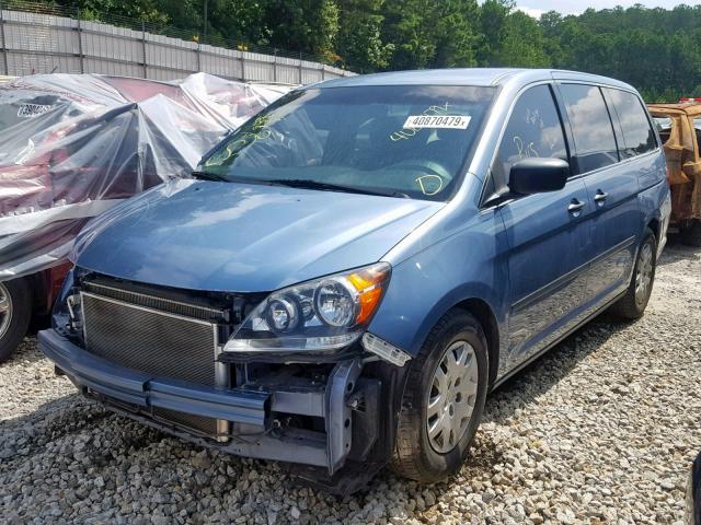 5FNRL38299B052134 - 2009 HONDA ODYSSEY LX BLUE photo 2