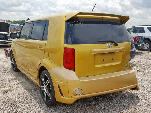 JTLKE50E381057063 - 2008 TOYOTA SCION XB 金色 照片 3