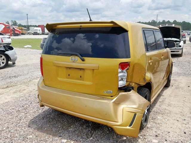 JTLKE50E381057063 - 2008 TOYOTA SCION XB 金色 照片 4