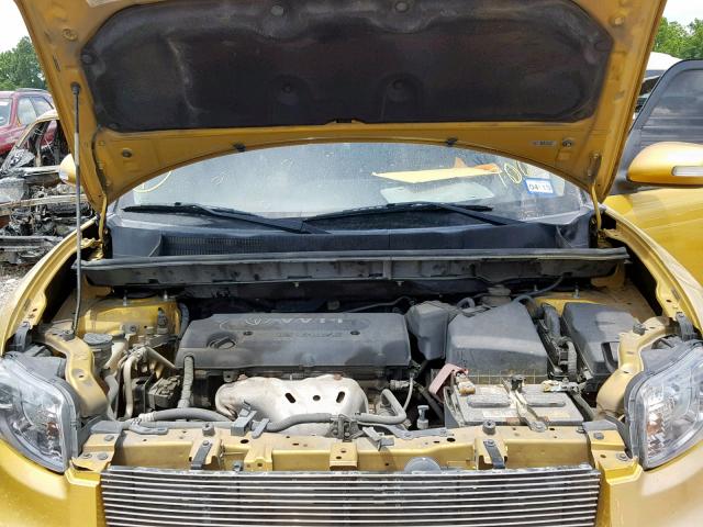 JTLKE50E381057063 - 2008 TOYOTA SCION XB 金色 照片 7