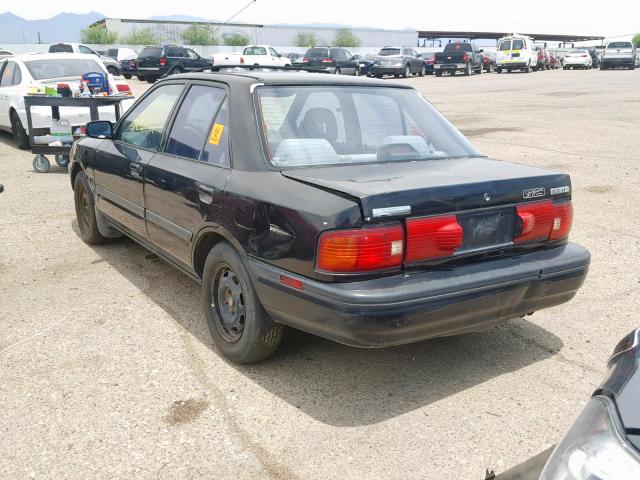 JM1BG2266N0423478 - 1992 MAZDA PROTEGE LX BLACK photo 3