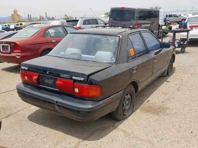 JM1BG2266N0423478 - 1992 MAZDA PROTEGE LX BLACK photo 4