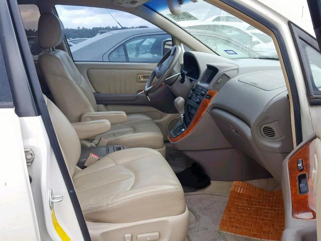 JT6GF10U2Y0063657 - 2000 LEXUS RX 300 WHITE photo 5