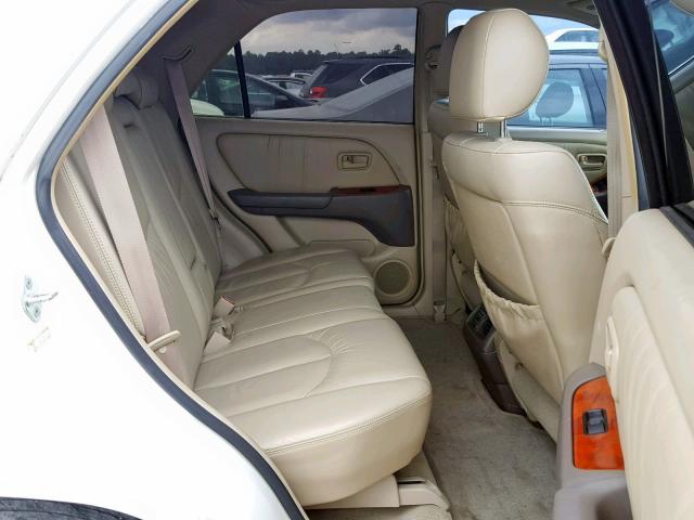 JT6GF10U2Y0063657 - 2000 LEXUS RX 300 WHITE photo 6