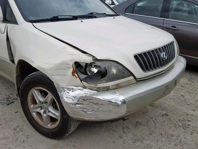 JT6GF10U2Y0063657 - 2000 LEXUS RX 300 WHITE photo 9