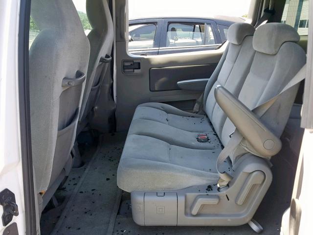 2FMZA57644BB15292 - 2004 FORD FREESTAR S WHITE photo 6