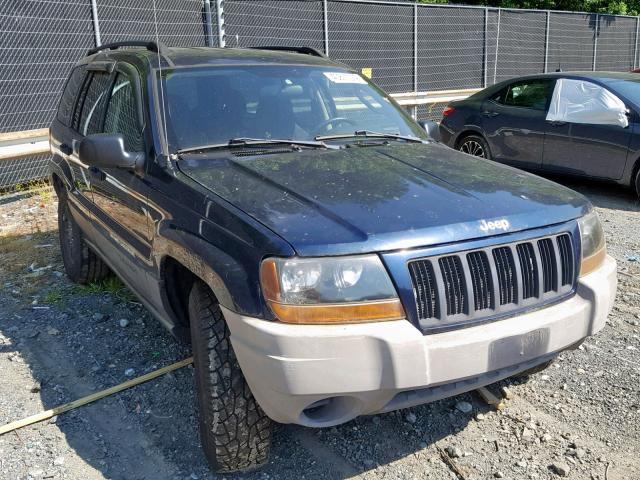 1J4GW48S54C160111 - 2004 JEEP GRAND CHER BLUE photo 1