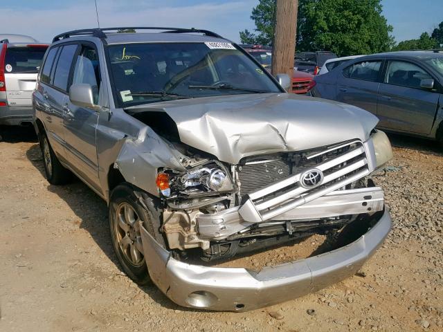 JTEDP21A540015918 - 2004 TOYOTA HIGHLANDER SILVER photo 1