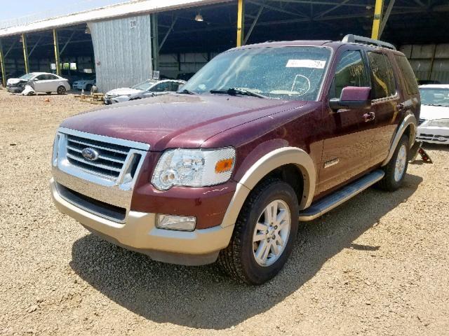 1FMEU64E08UA51131 - 2008 FORD EXPLORER E MAROON photo 2