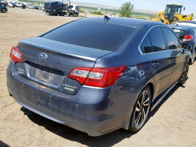 4S3BNAS66H3042393 - 2017 SUBARU LEGACY SPO GRAY photo 4