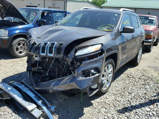 1C4PJMDS5EW242513 - 2014 JEEP CHEROKEE L CHARCOAL photo 2