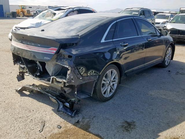 3LN6L2LU8ER803234 - 2014 LINCOLN MKZ HYBRID BLACK photo 4