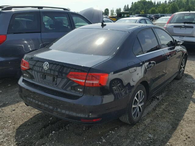 3VWDA7AJ0FM246225 - 2015 VOLKSWAGEN JETTA TDI BLACK photo 4