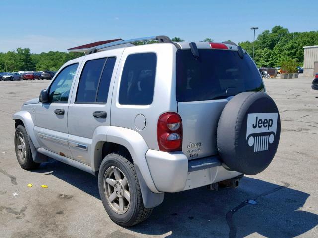 1J8GL58K86W115064 - 2006 JEEP LIBERTY LI SILVER photo 3