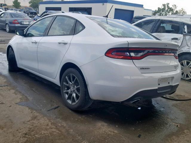 1C3CDFBB5ED861732 - 2014 DODGE DART SXT WHITE photo 3