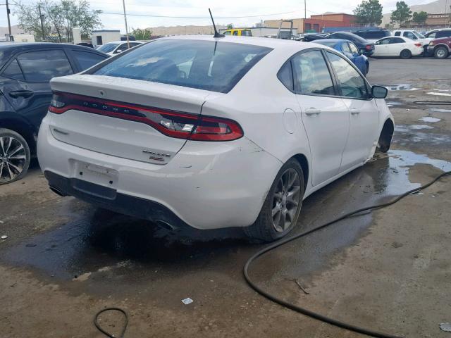 1C3CDFBB5ED861732 - 2014 DODGE DART SXT WHITE photo 4