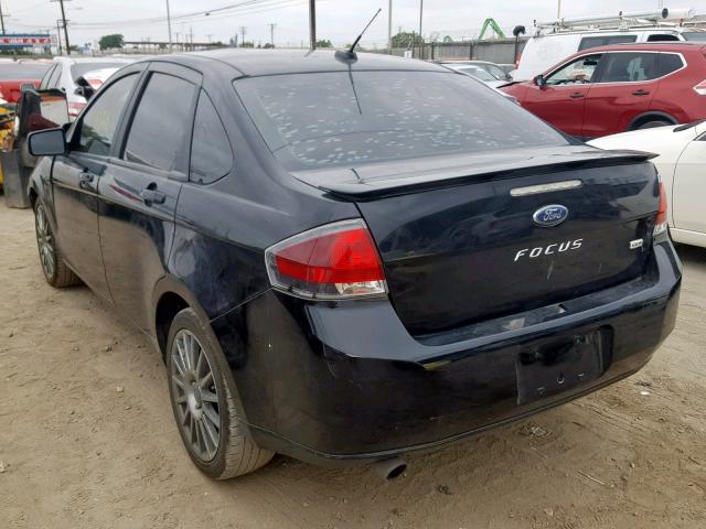 1FAHP3GN5BW149785 - 2011 FORD FOCUS SES BLACK photo 3