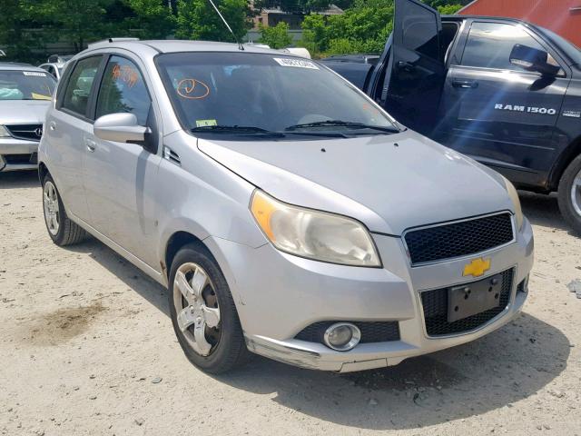 KL1TG66E29B315504 - 2009 CHEVROLET AVEO LT SILVER photo 1