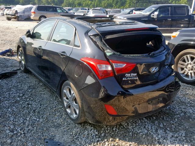 KMHD35LE8DU135279 - 2013 HYUNDAI ELANTRA GT BLACK photo 3