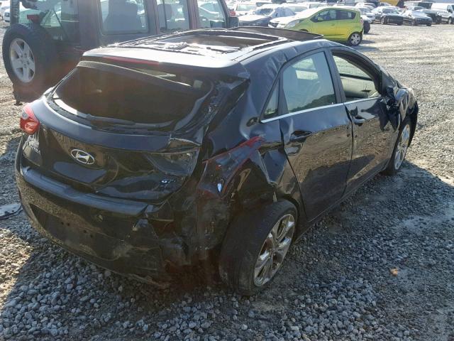 KMHD35LE8DU135279 - 2013 HYUNDAI ELANTRA GT BLACK photo 4