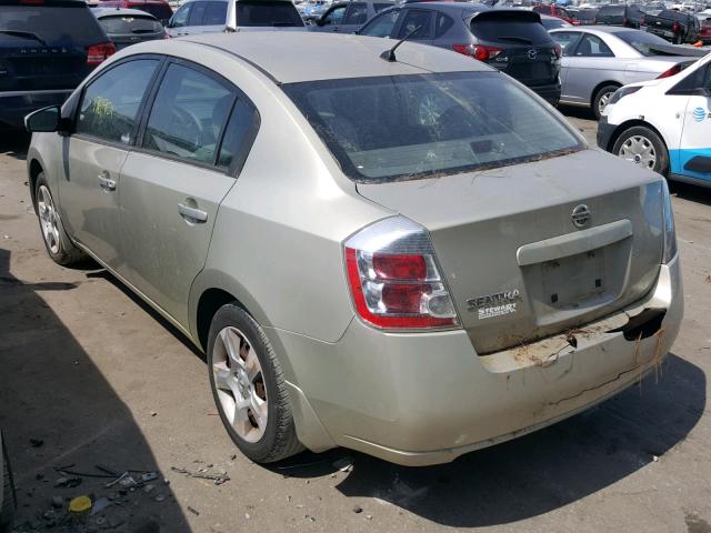 3N1AB61E08L688269 - 2008 NISSAN SENTRA 2.0 TAN photo 3