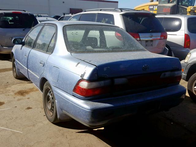 1NXBB02E6TZ393670 - 1996 TOYOTA COROLLA DX BLUE photo 3