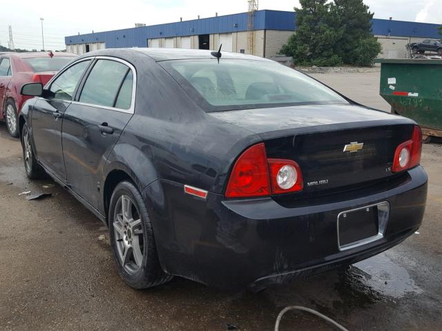 1G1ZG57BX9F100472 - 2009 CHEVROLET MALIBU LS BLACK photo 3