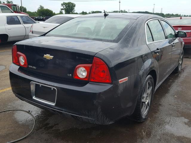 1G1ZG57BX9F100472 - 2009 CHEVROLET MALIBU LS BLACK photo 4