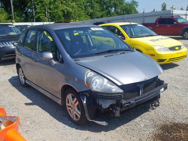 JHMGD38658S039808 - 2008 HONDA FIT SPORT GRAY photo 1