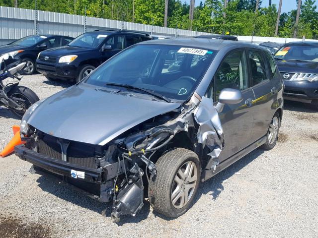 JHMGD38658S039808 - 2008 HONDA FIT SPORT GRAY photo 2