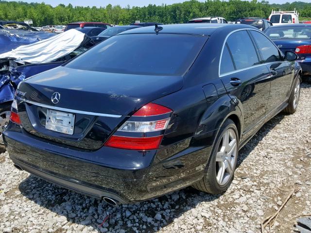 WDDNG71X08A219123 - 2008 MERCEDES-BENZ S 550 BLACK photo 4