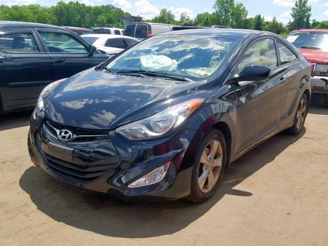 KMHDH6AE3DU022379 - 2013 HYUNDAI ELANTRA CO BLACK photo 2