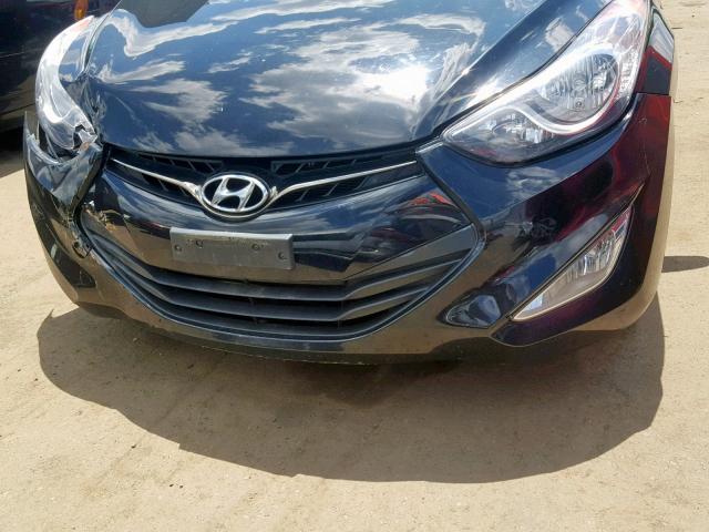 KMHDH6AE3DU022379 - 2013 HYUNDAI ELANTRA CO BLACK photo 9