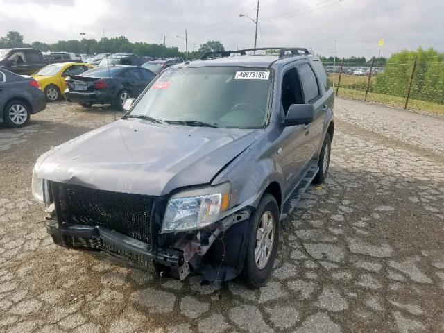 4M2CU81108KJ44553 - 2008 MERCURY MARINER SILVER photo 2